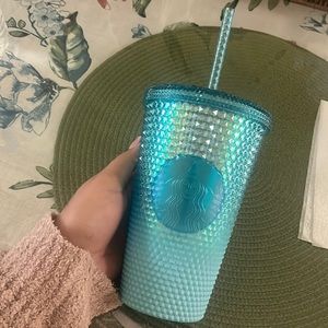 starbucks blue ombre jeweled cup